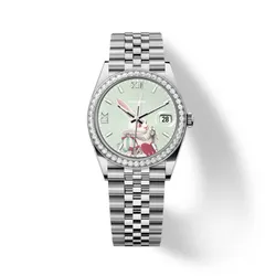 Bridal Mechanical Watch Japan Movement Engraved Wedding