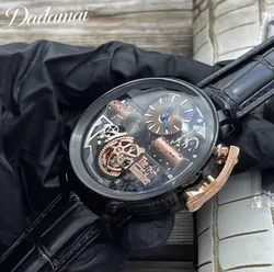 Godfather Stainless Steel Genuine Leather Strap Designer