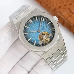 Designer Blue Black Gradient Dial Swiss Stainless Steel