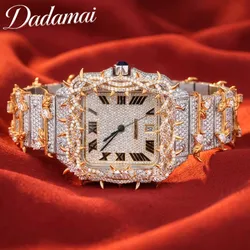 Men's Moissanite Watch 4omm Dial Automatic Mechanical