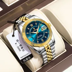Sport Men's Eco-Friendly Acrylic Band Case Quartz Watch