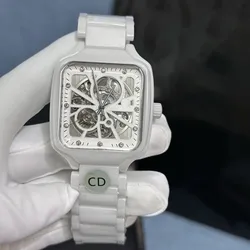 Waterproof Luminous Square Ceramic Automatic Mechanical